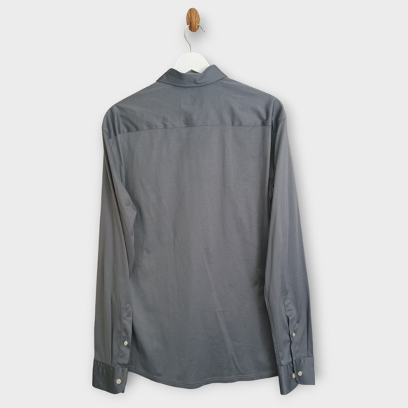 Eton Shirt Men Large Gray Modern Casual Career Office Classic Button Down - Picture 2 of 12